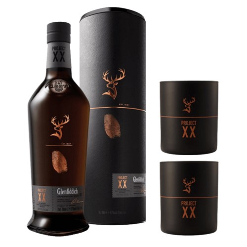 Glenfiddich Experimental Series Project XX With 2 Project XX Tumblers